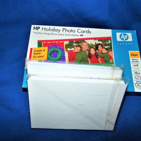 Glossy Inkjet Printer Holiday Photo Card & Photo Paper Lot W/ Software - Picture 3 of 3